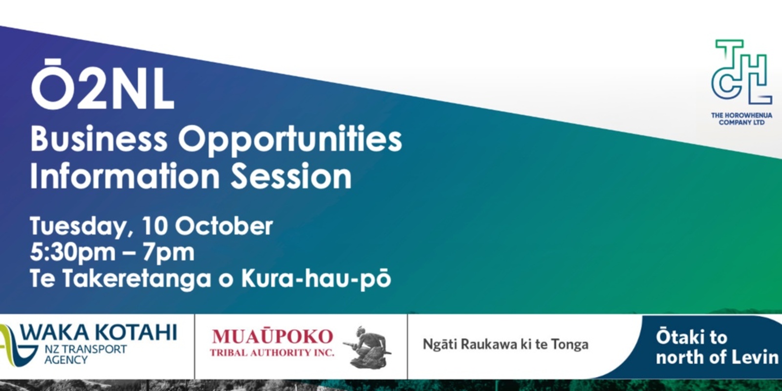Banner image for Ō2NL Project - Business Opportunities Information Evening - 10 October 2023