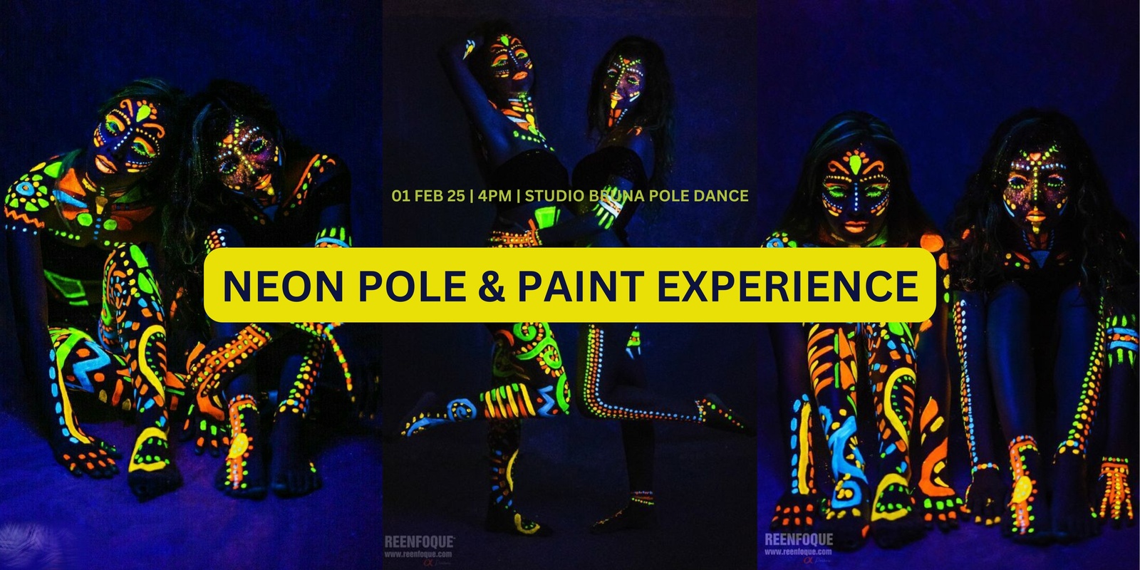 Banner image for Neon Pole & Paint Experience