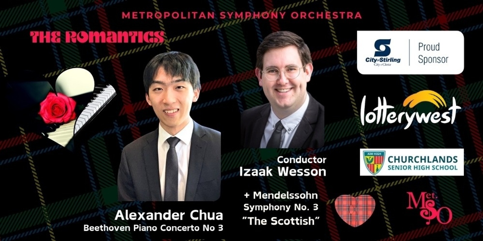 Banner image for Metropolitan Symphony Orchestra - Summer 2024 - The Romantics