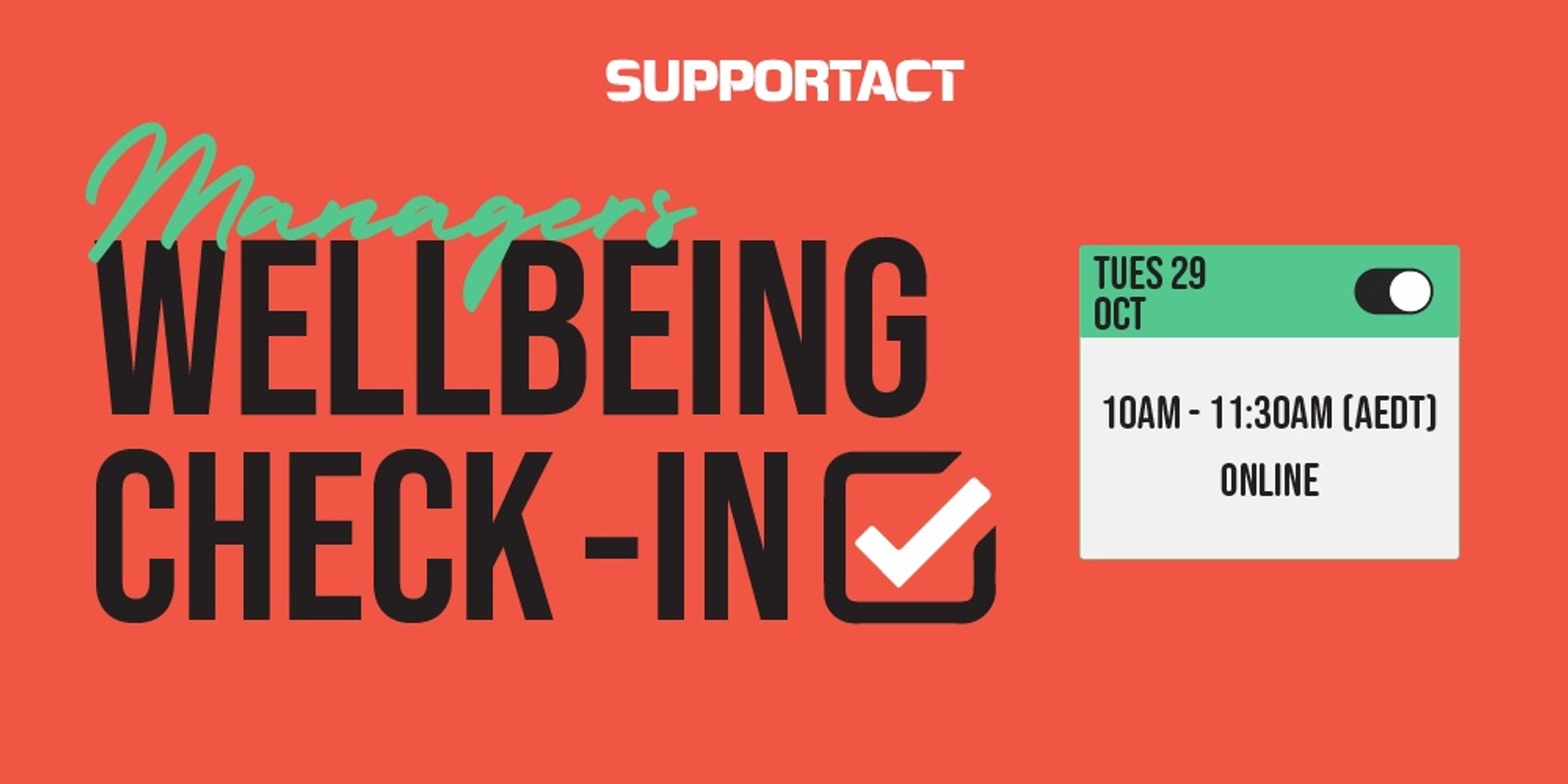 Banner image for Managers Wellbeing Check In