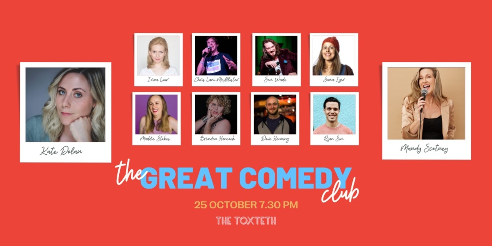 Banner image for The Great Comedy Club 25 October