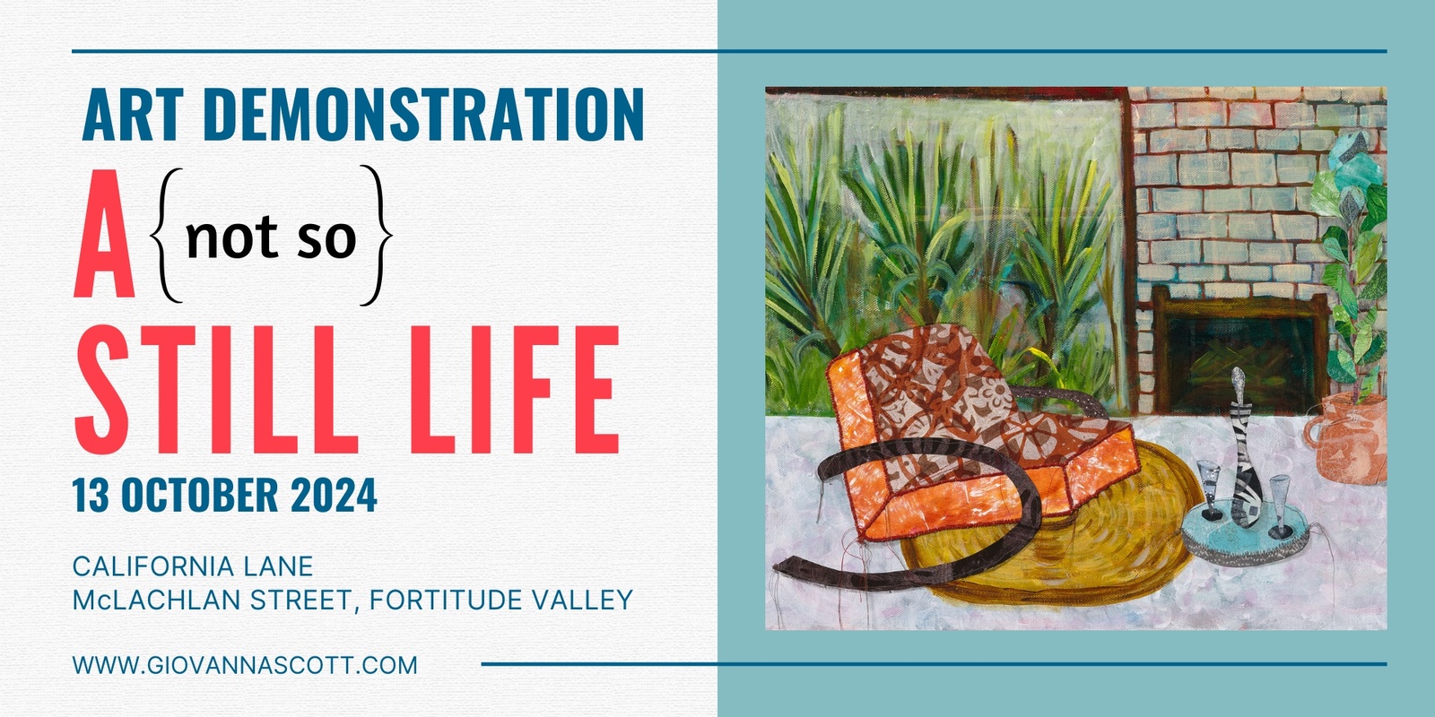 Banner image for Art Demonstration: A {not so} STILL LIFE Art Exhibition