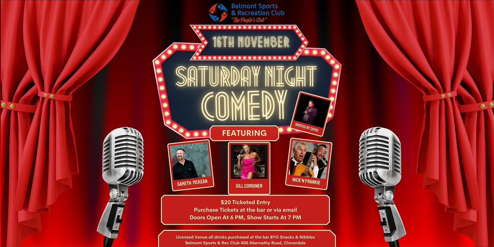 Banner image for Comedy Night at The BSRC