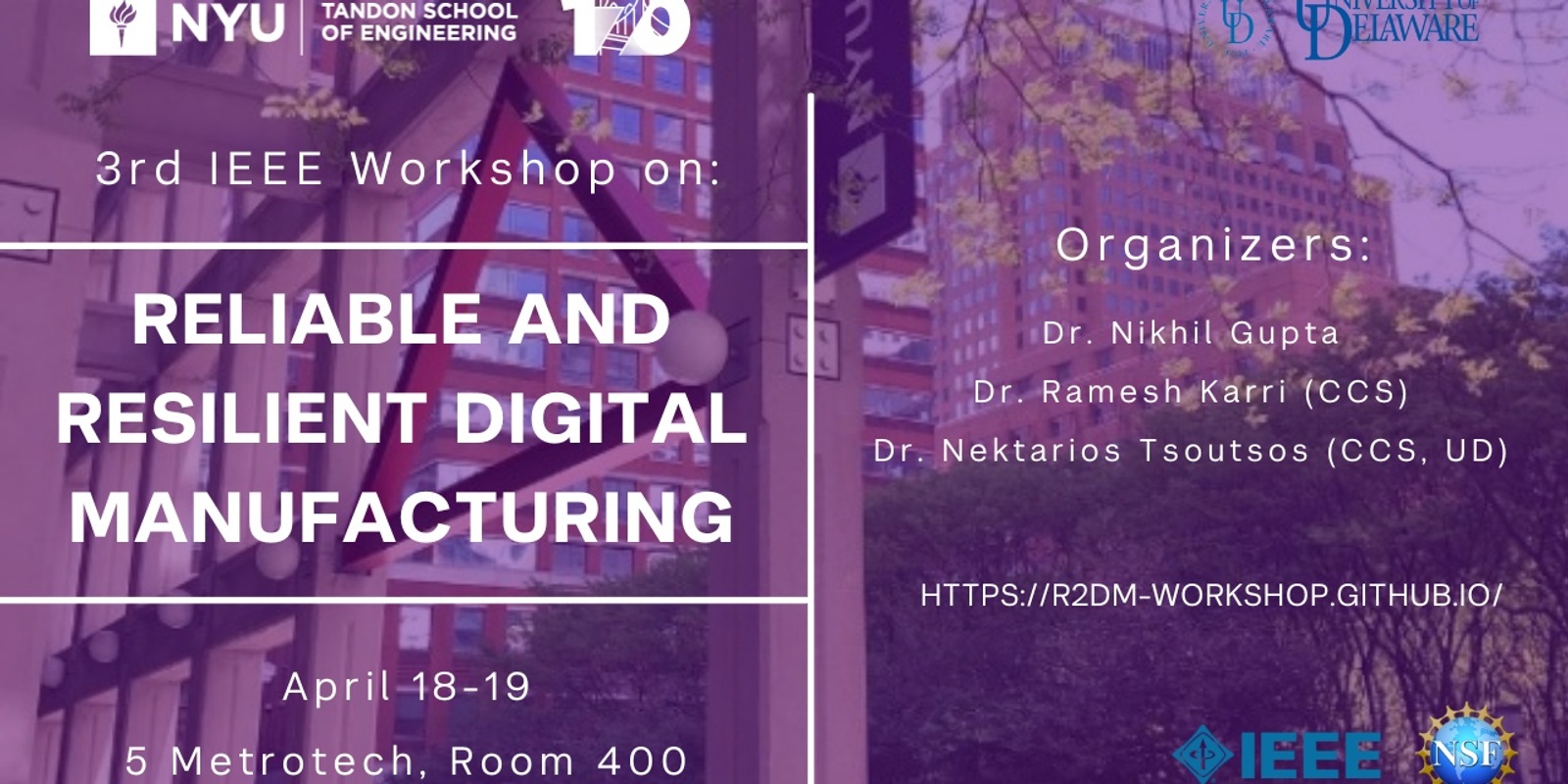 Banner image for 3rd IEEE Workshop On Reliable & Resilient Digital Manufacturing
