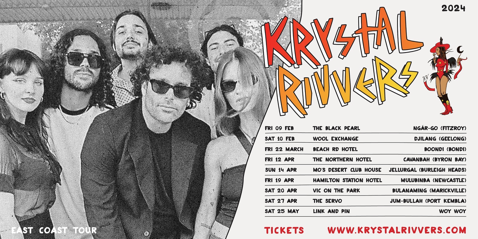 Banner image for Link and Pin presents KRYSTAL RIVVERS east coast tour 
