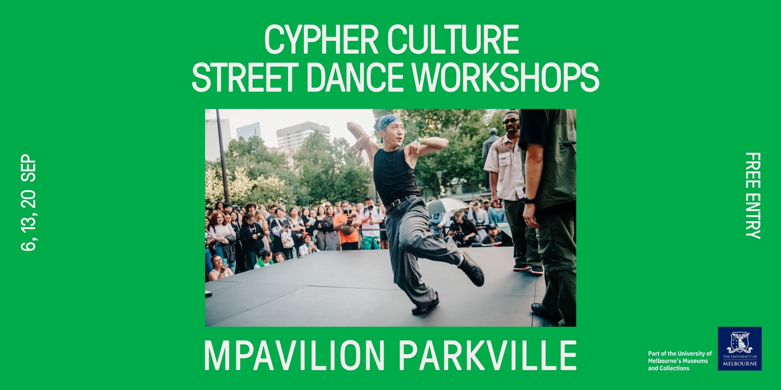 Banner image for Cypher Culture Street Dance Workshops at MPavilion Parkville