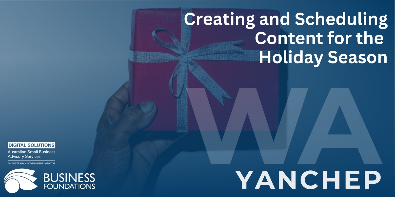 Banner image for Creating and Scheduling Content for the Holiday Season - Yanchep 8.11