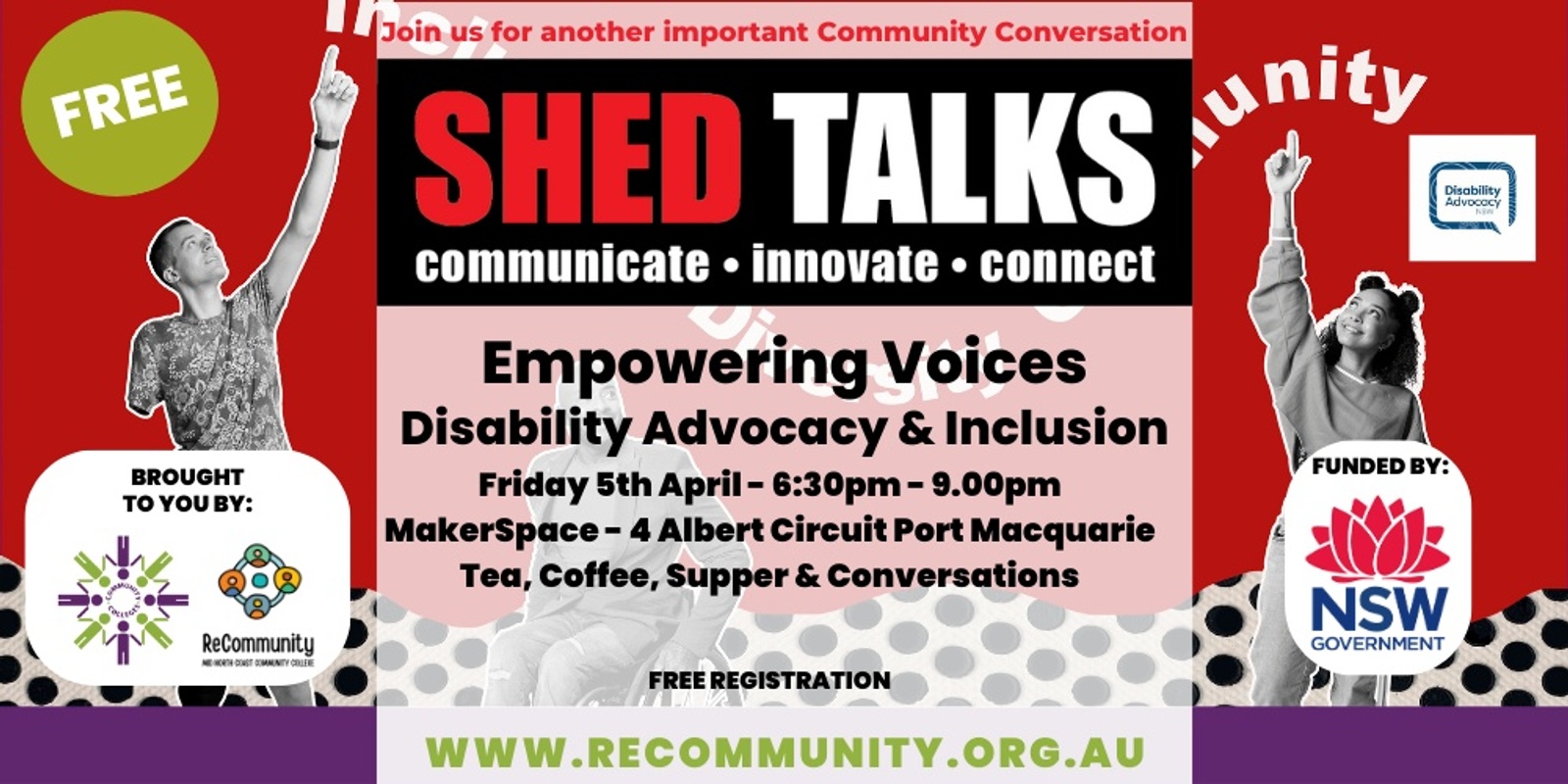 Banner image for ShedTalk - Empowering Voices - Disability Advocacy & Inclusion