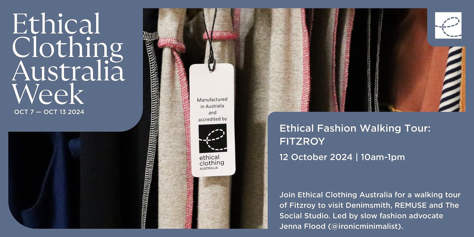 Banner image for Ethical Clothing Australia Week 2024 x Fitzroy Ethical Fashion Walking Tour