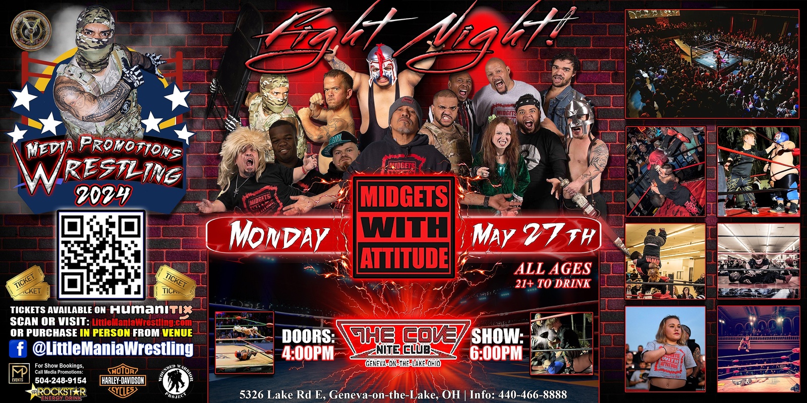 Banner image for Geneva, OH - Midgets With Attitude: Fight Night - Micro Aggression!