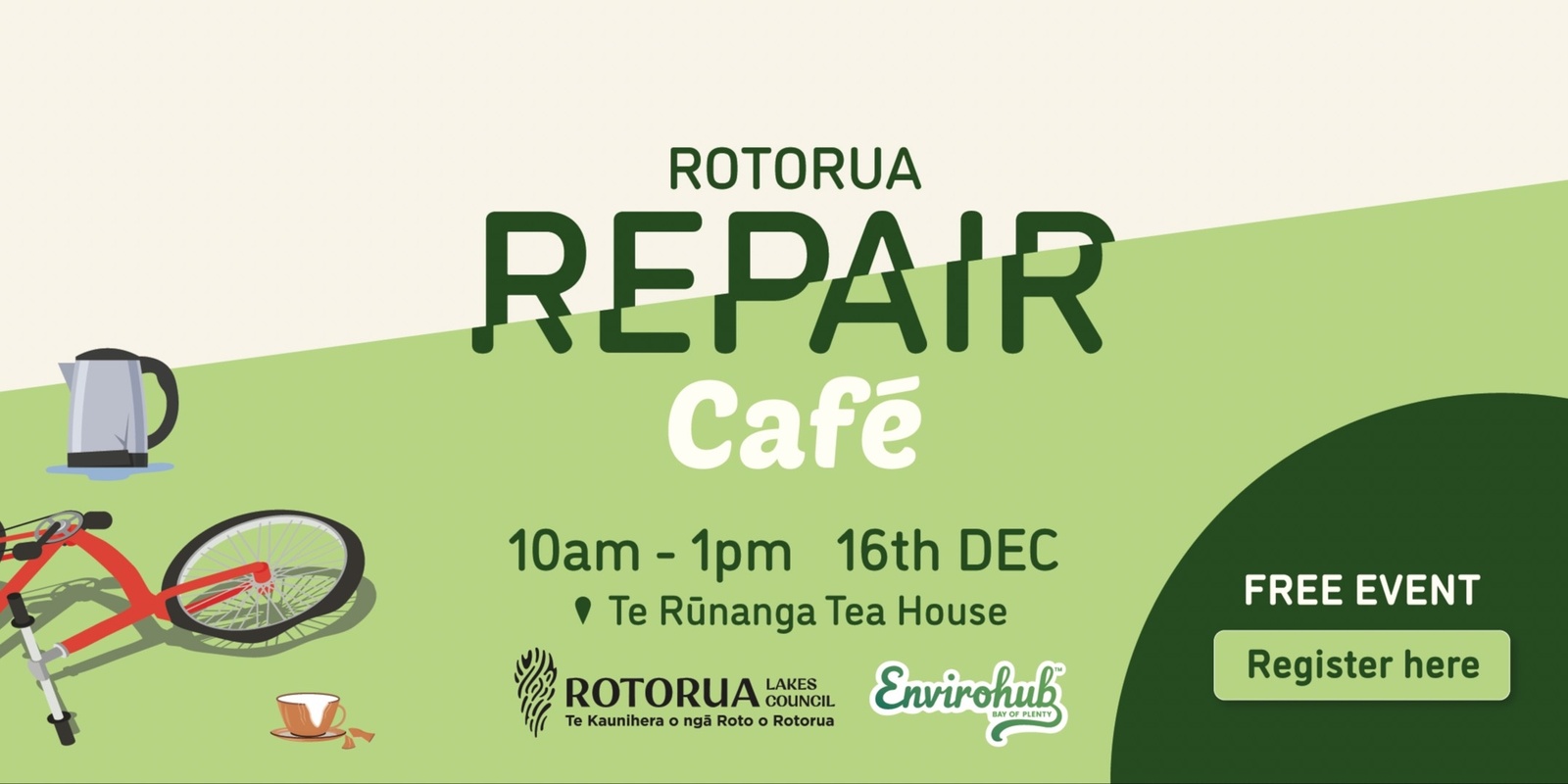 Banner image for Rotorua Repair Cafe
