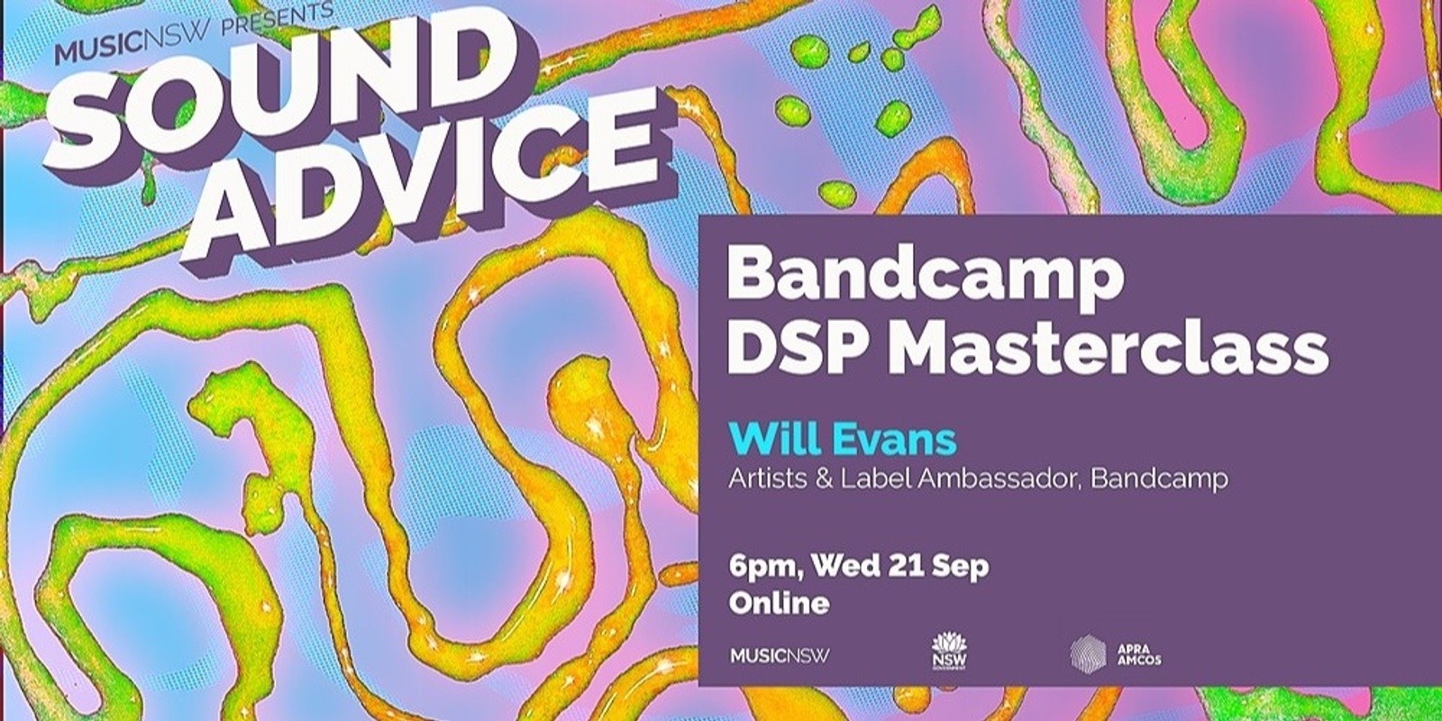 Banner image for Sound Advice DSP Masterclass – Bandcamp