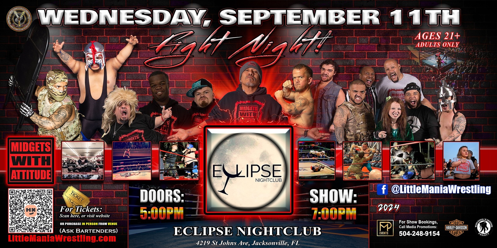 Banner image for Jacksonville, FL - Midgets With Attitude: Fight Night @ Eclipse Nightclub! - Micro Aggression!