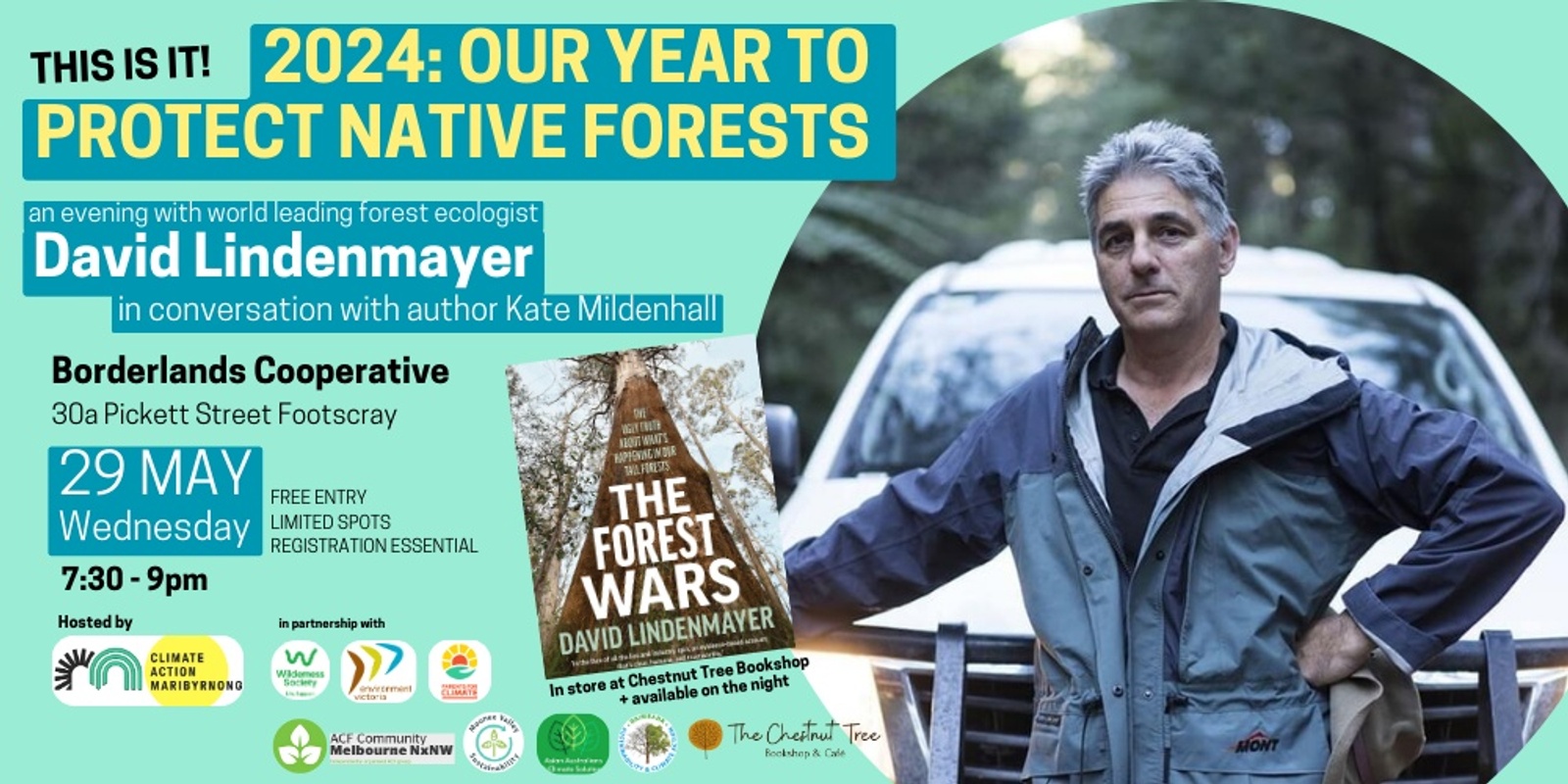 Banner image for THIS IS IT! 2024: Our Year To Protect Native Forests - world leading forest ecologist Prof David Lindenmayer in conversation with Kate Mildenhall