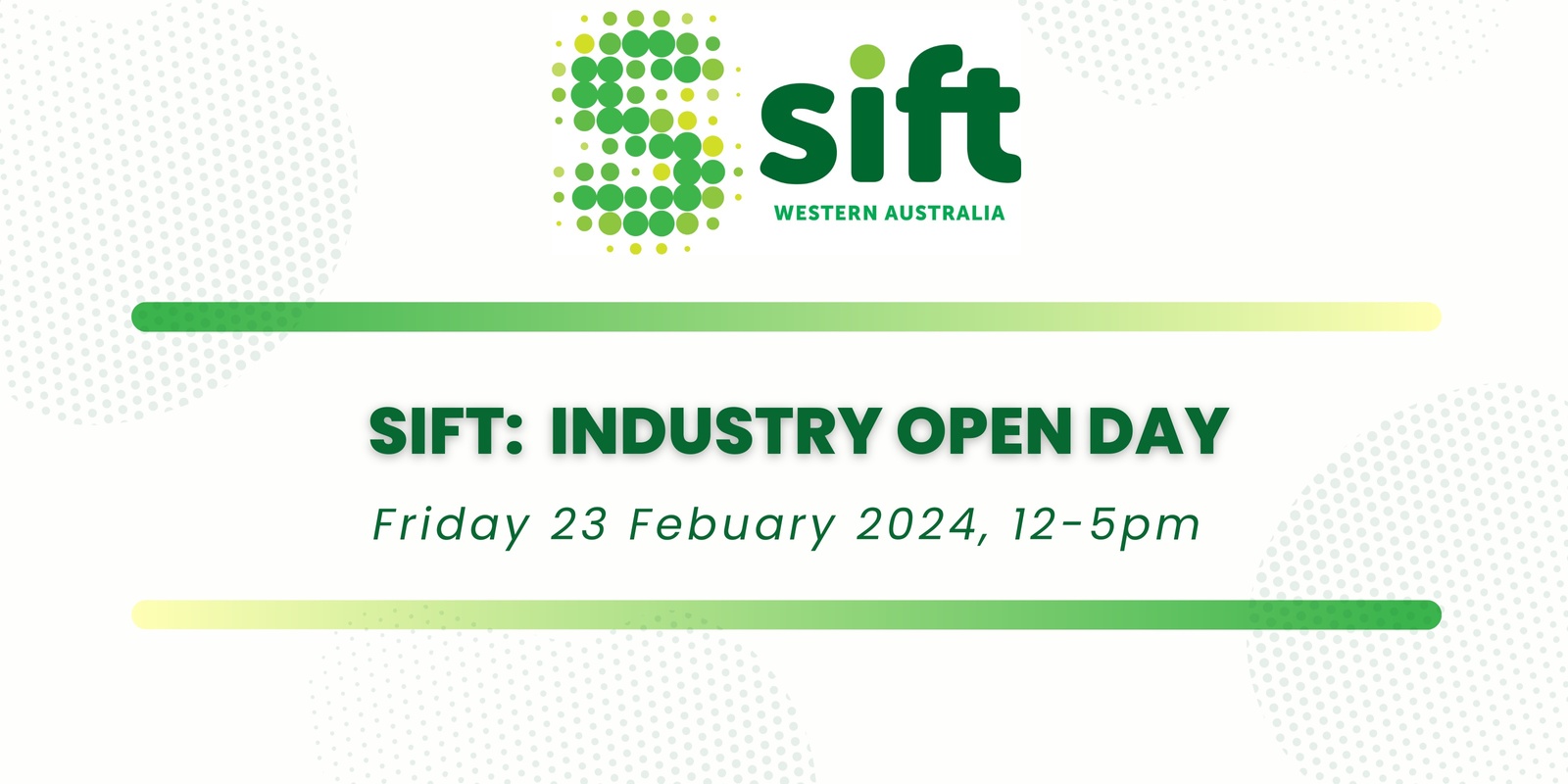 Banner image for SIFT: Industry Open Day