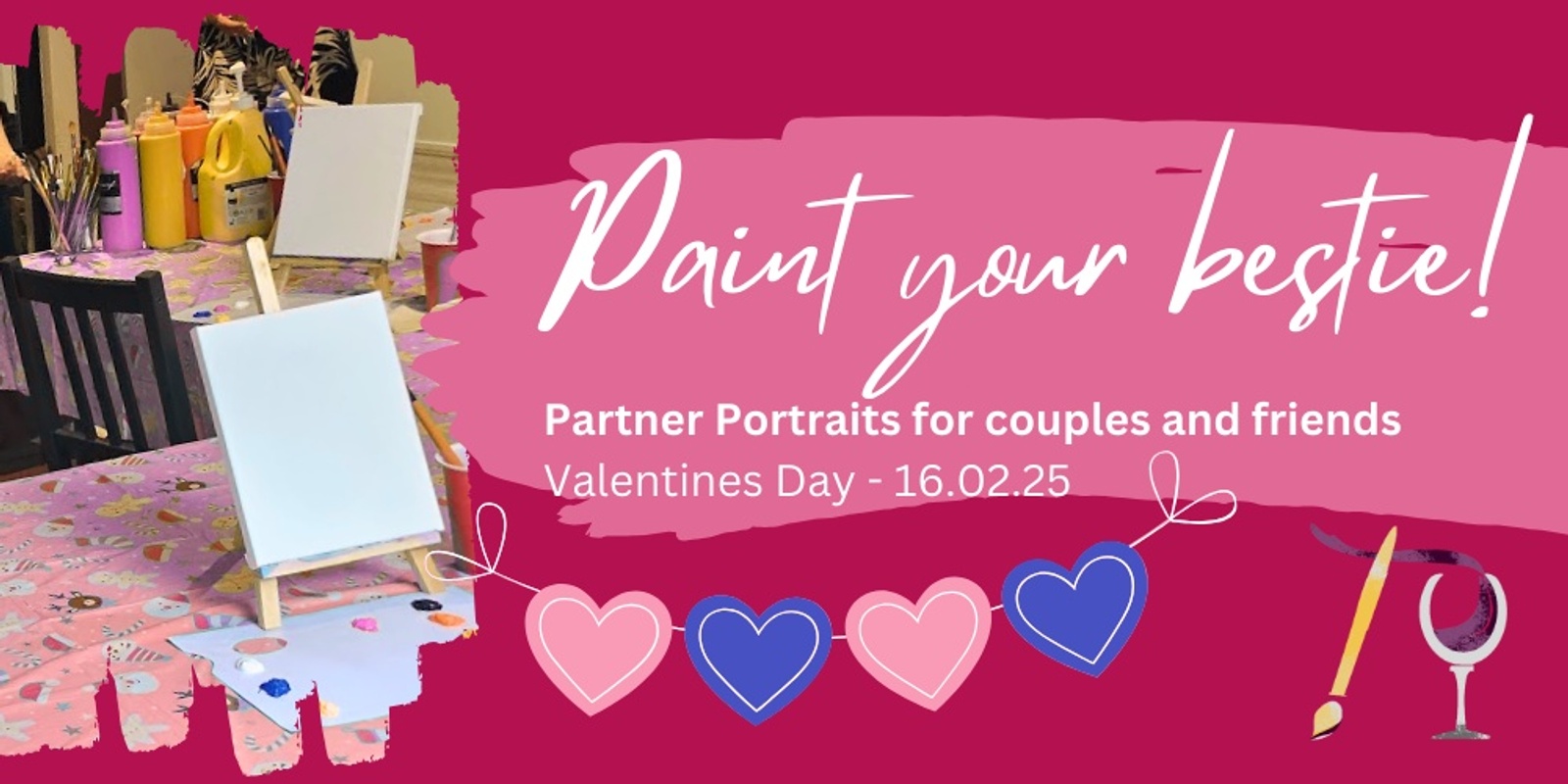 Banner image for Partner Portraits Paint & Sip | Outpour Studio, Berwick