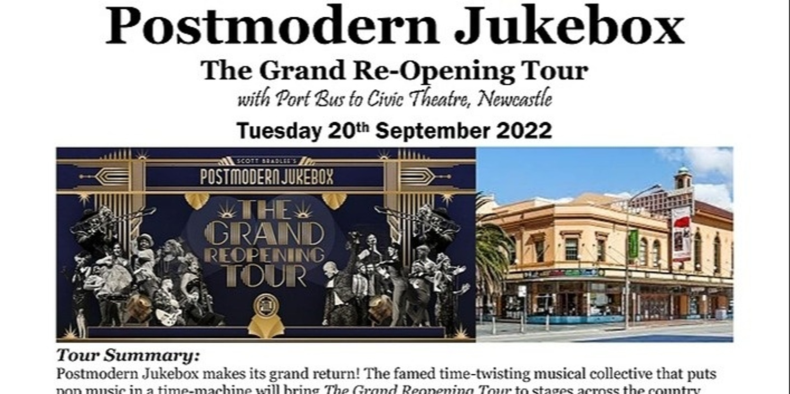 Postmodern Jukebox The Grand Re-Opening Tour