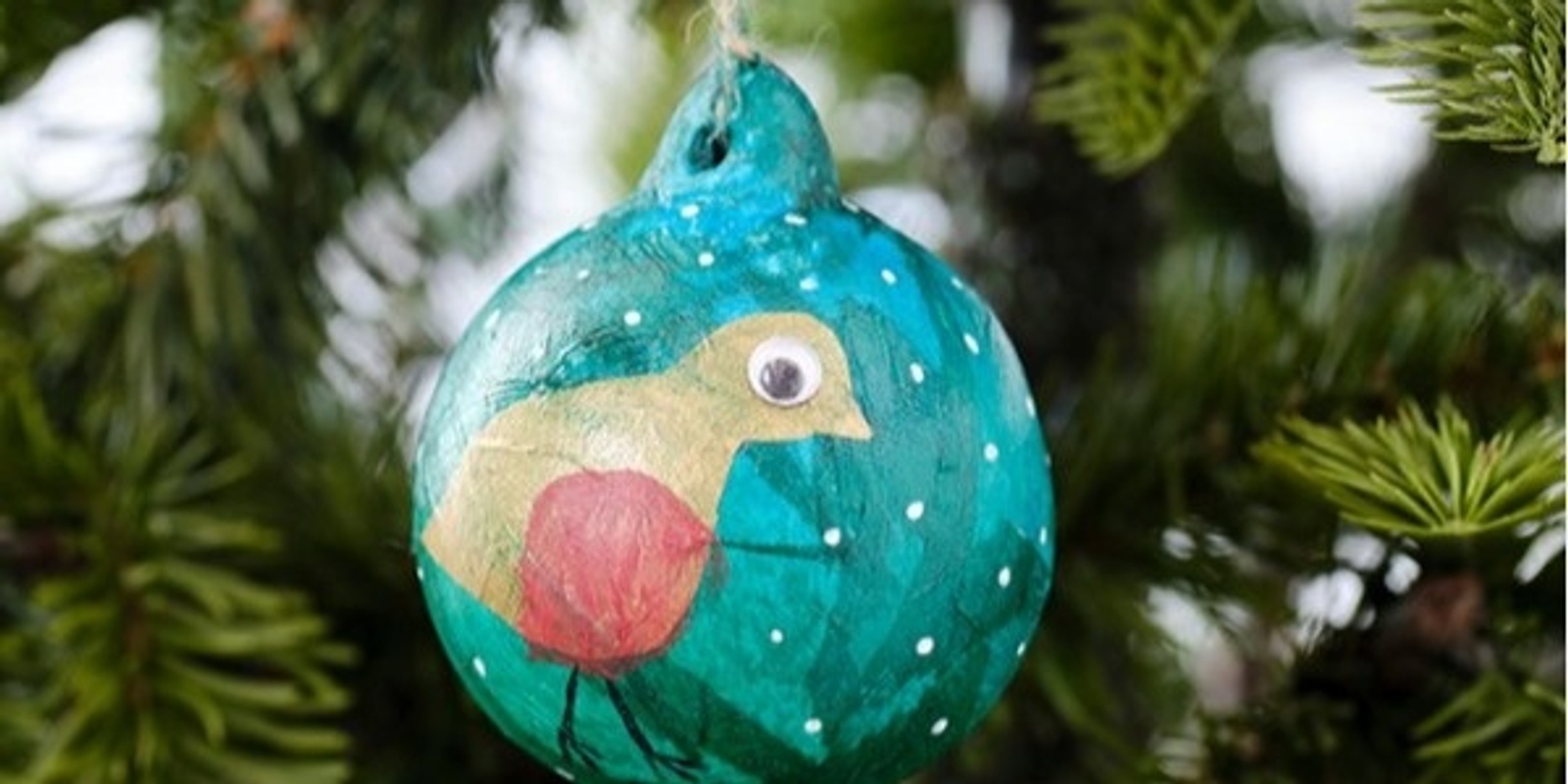 Banner image for Decorate your own ceramic Christmas Bauble 