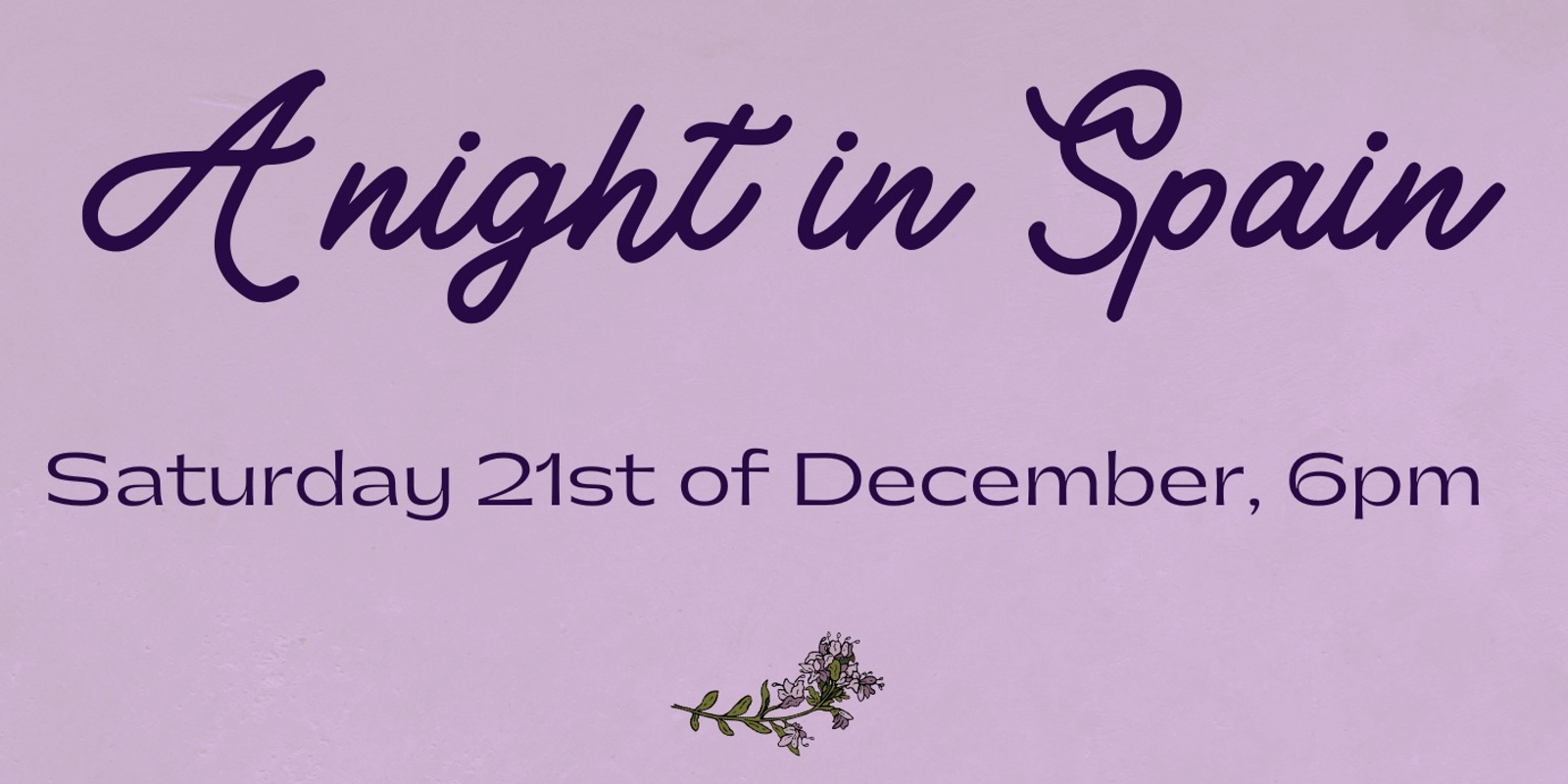 Banner image for Spanish night - 21st of December