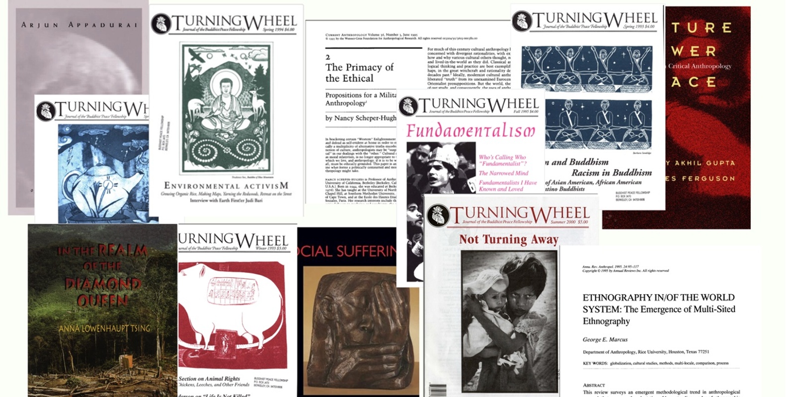 Banner image for "Wheels Turning: Engaged Buddhism, Anthropological Solidarity, and a Return to the 1990s" - Michael Edwards (USyd)
