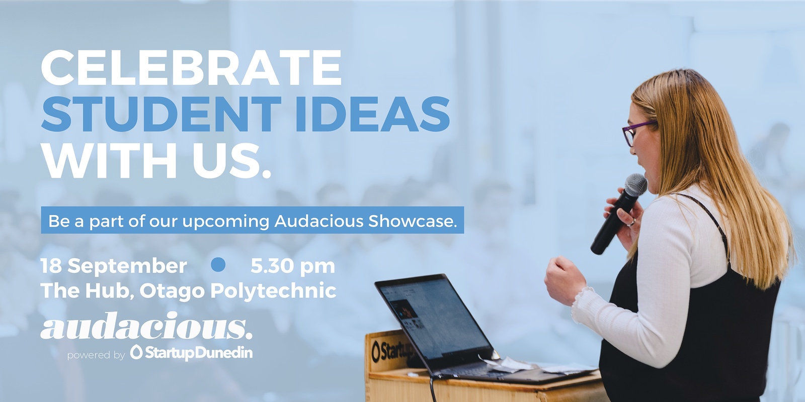 Banner image for Audacious Student Startup Showcase