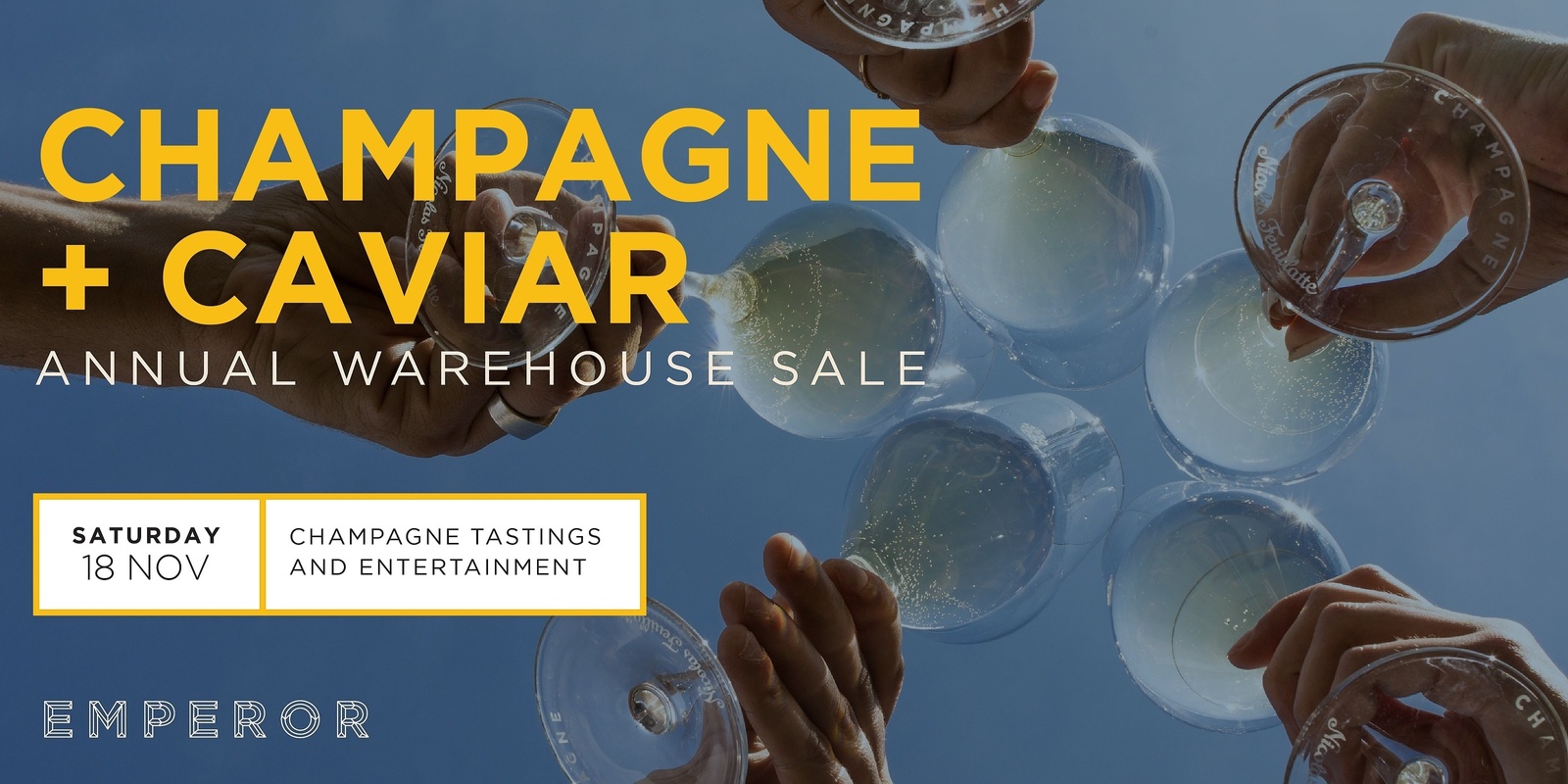 Banner image for Champagne & Caviar Annual Warehouse Sale