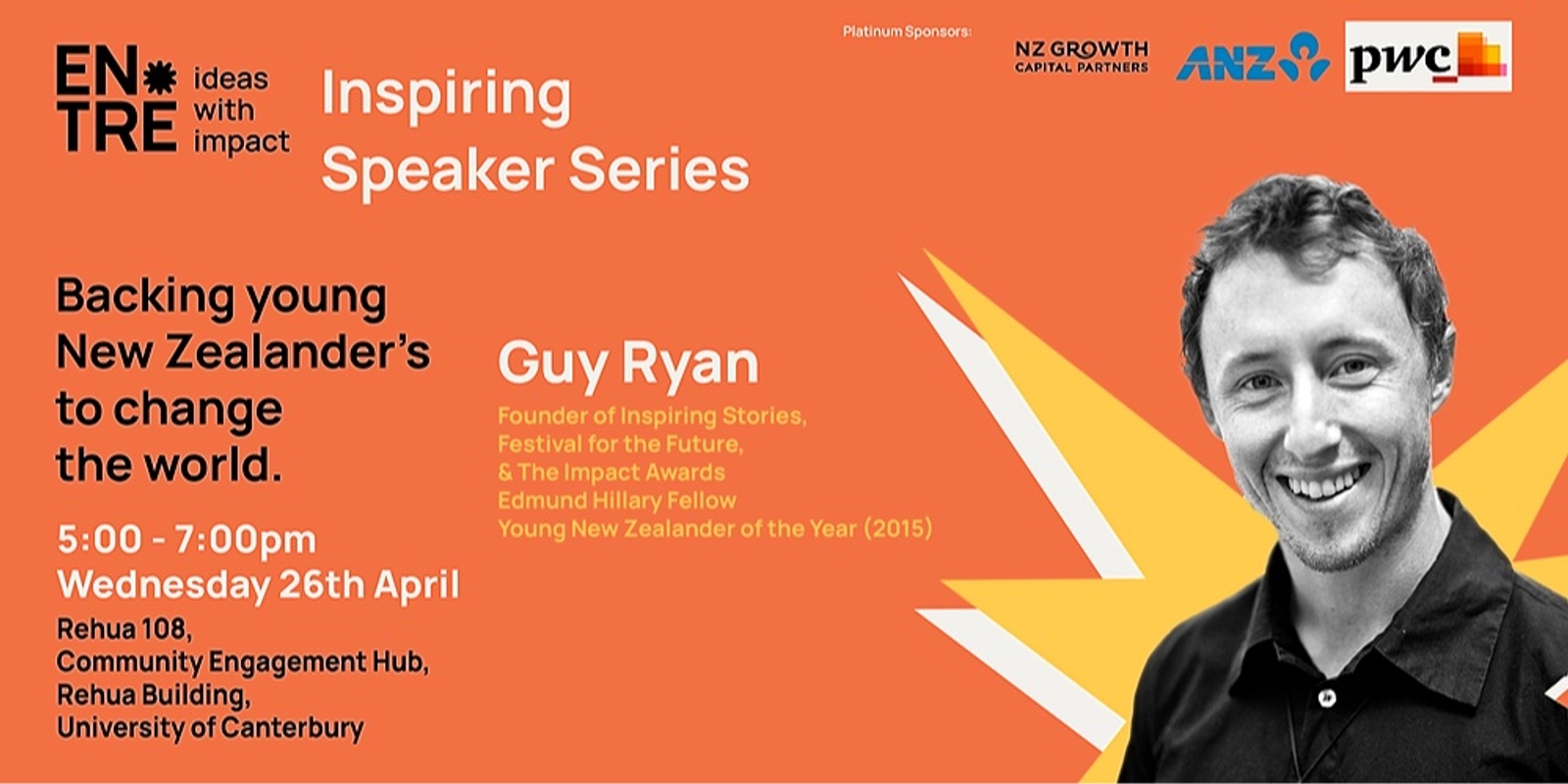 Inspiring Speaker Series With Guy Ryan | Humanitix