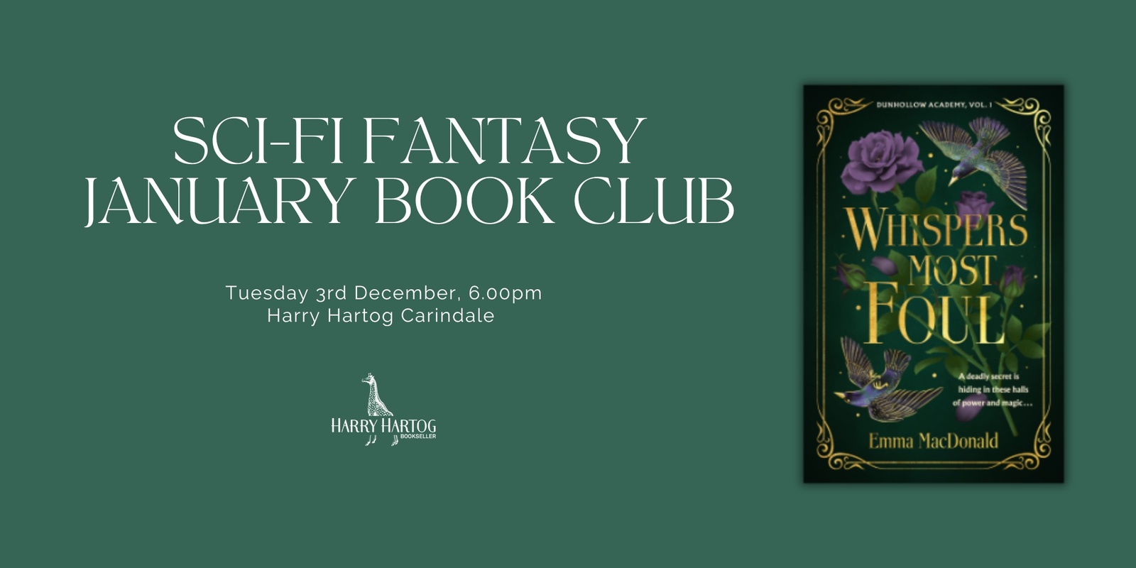 Banner image for Sci-Fi Fantasy December Book Club 