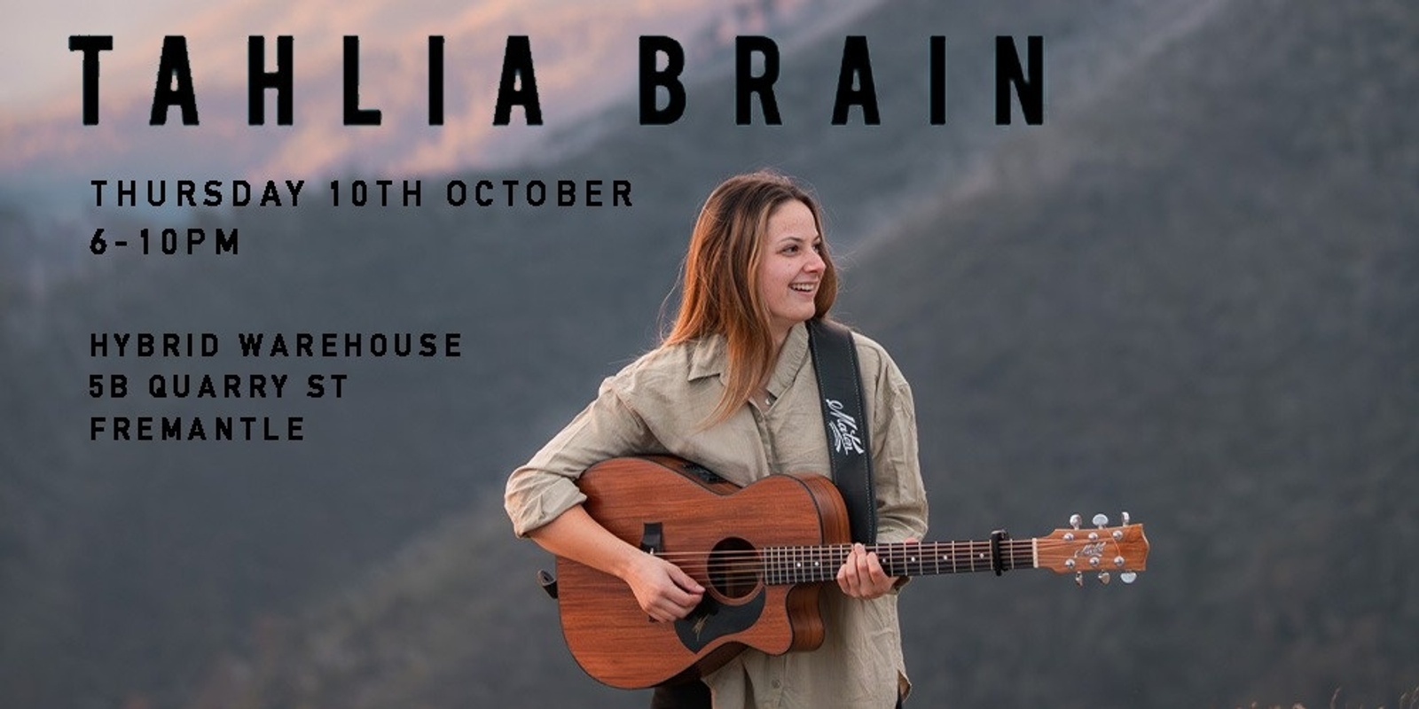 Banner image for Tahlia Brain - WA tour.