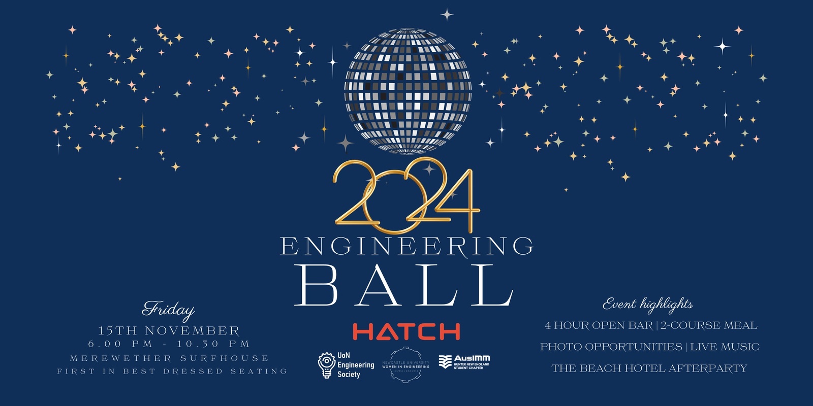 Banner image for UoN Engineering Ball 2024 presented by Hatch