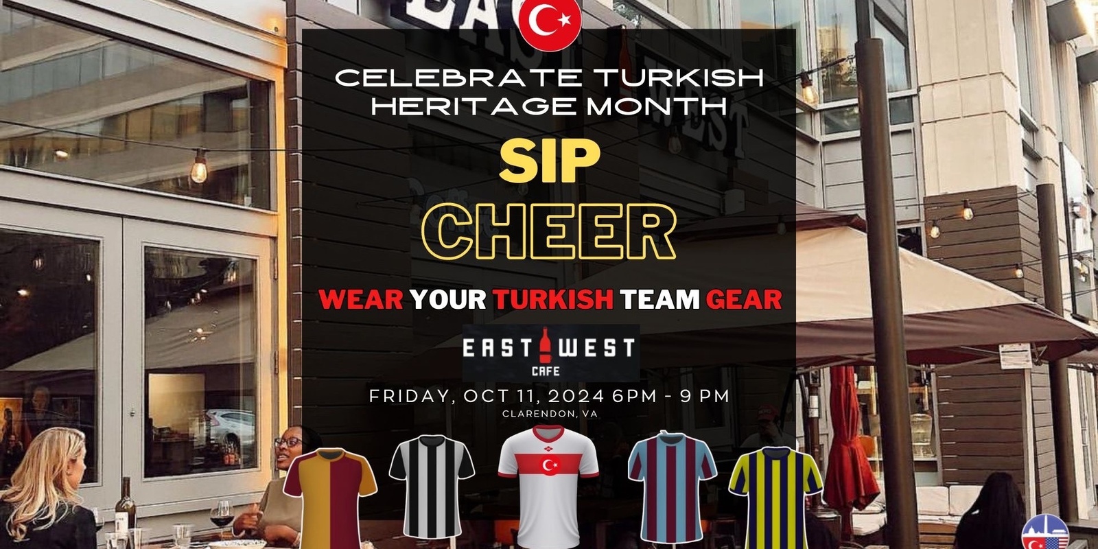 Banner image for Turkish Heritage Happy Hour - Sip, Cheer & Wear Your Turkish Team Gear 