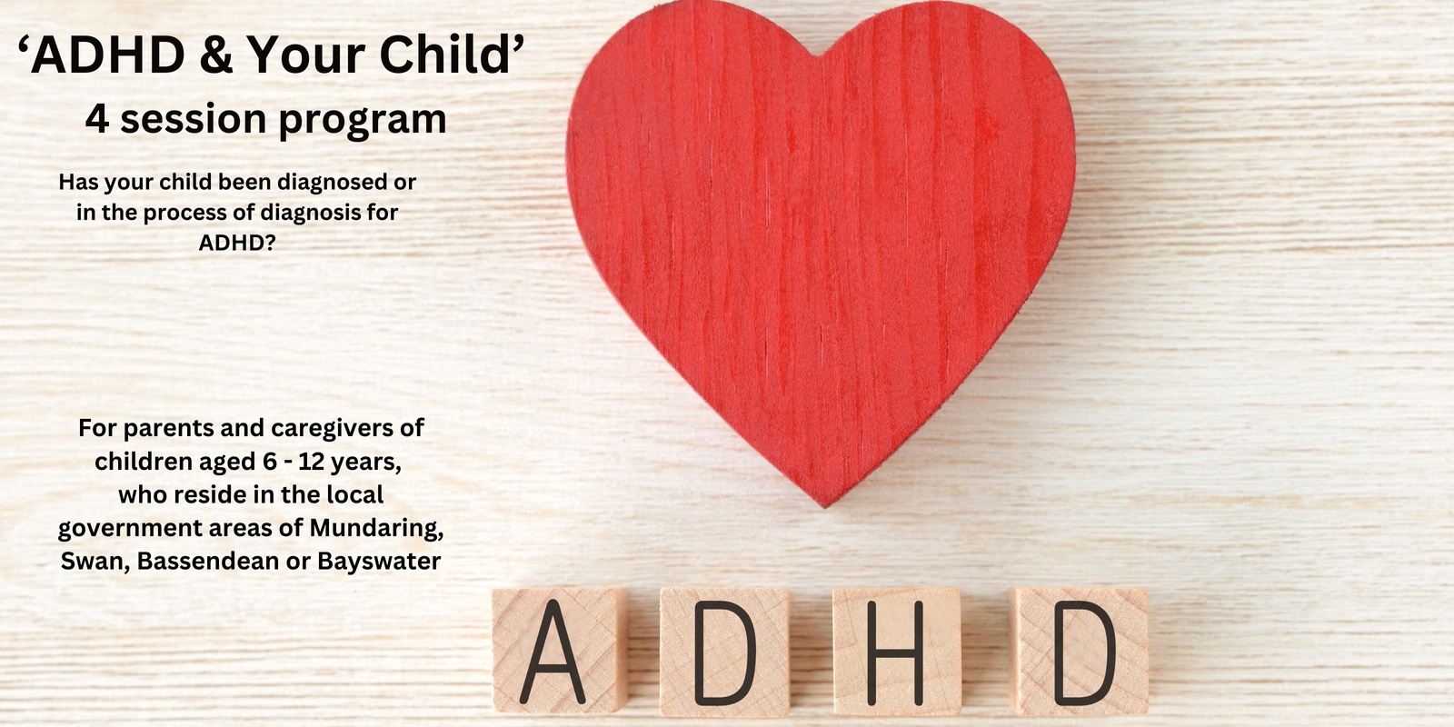 Banner image for ADHD & YOUR CHILD - ONLINE PLATFORM