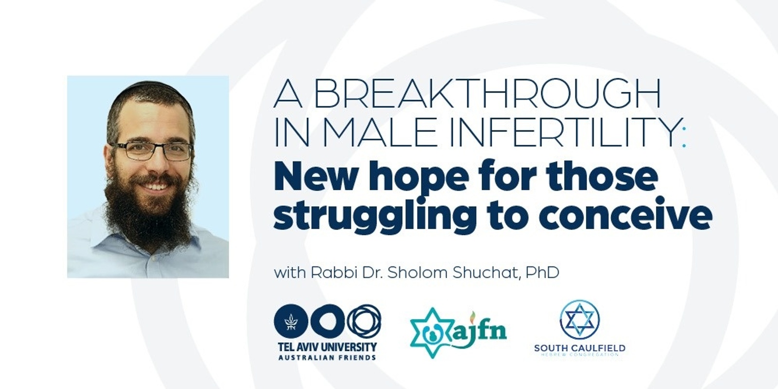 Banner image for A breakthrough in male infertility New hope for those struggling to conceive (Melb 23rd Sep)