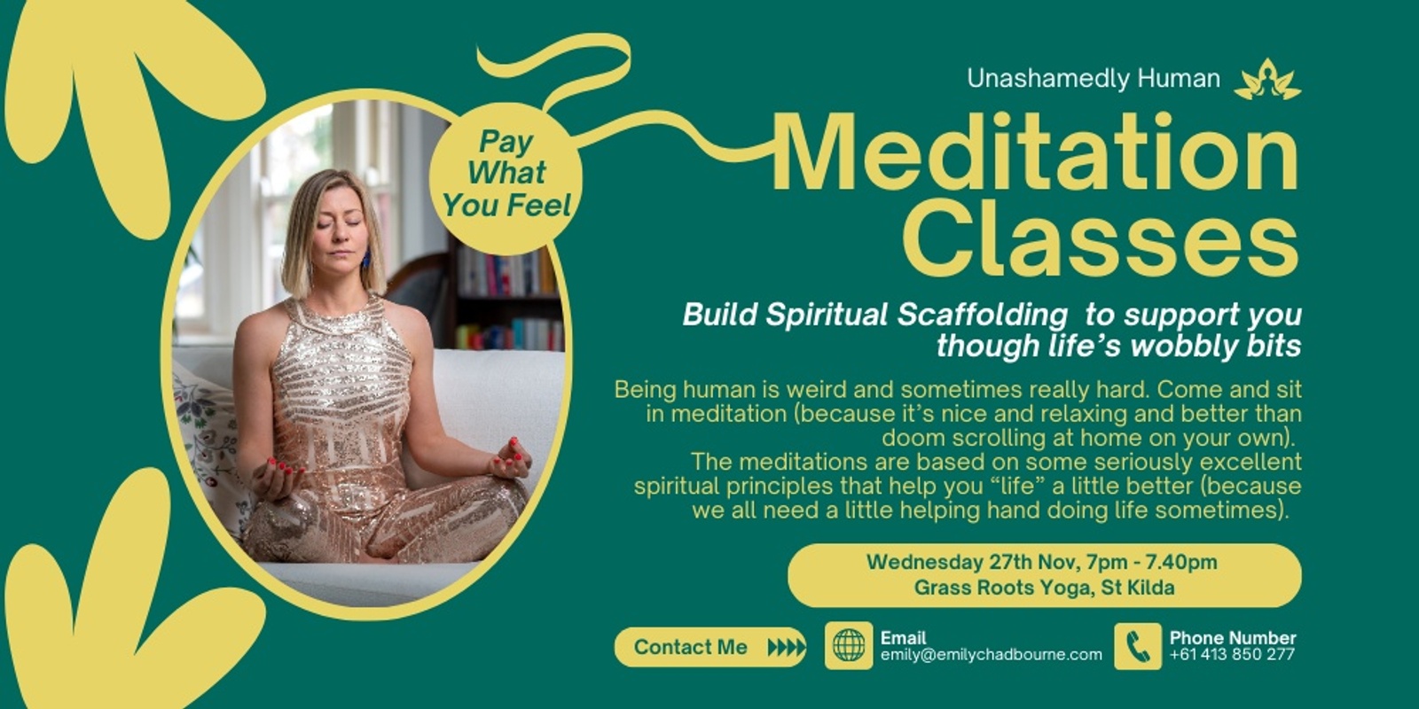 Banner image for Spiritual Scaffolding Meditation Sessions