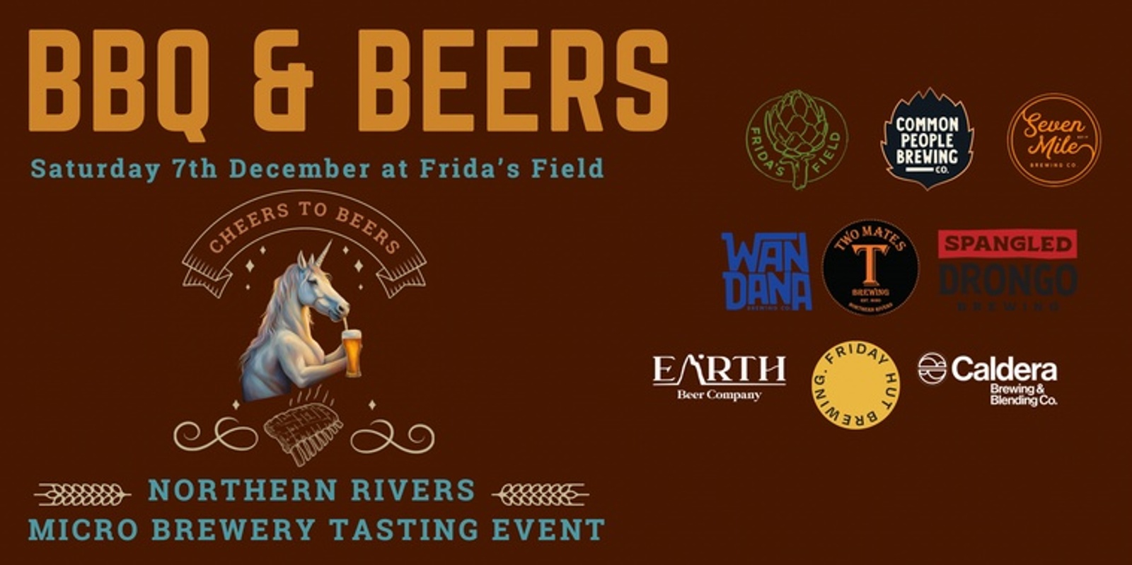 Banner image for Cheers to Beers Northern Rivers Micro-Brewery Tasting & BBQ Feast at Frida's Field