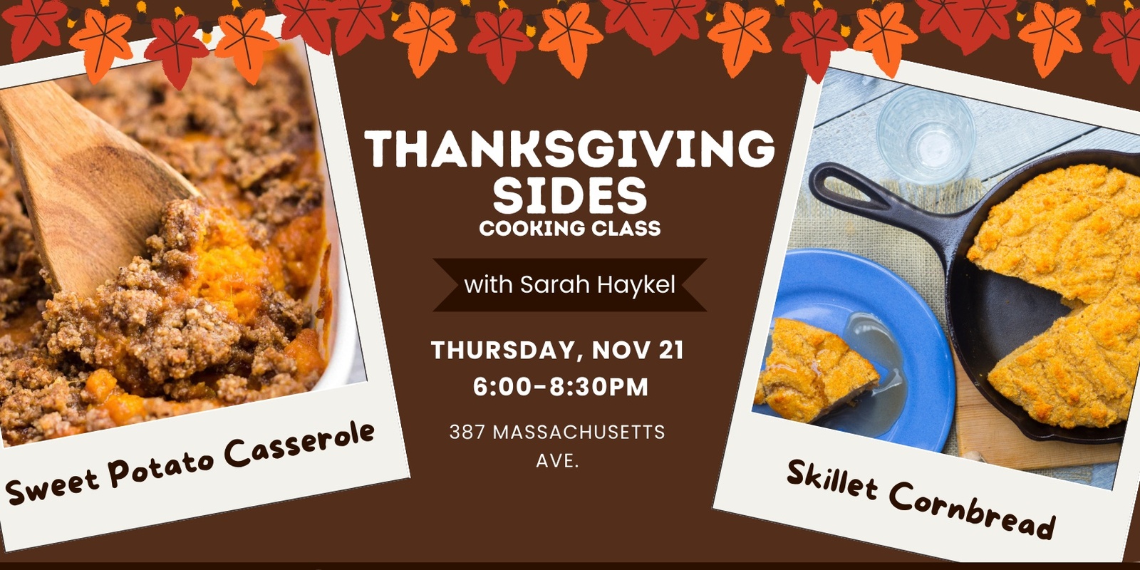 Banner image for Thanksgiving Sides Cooking Class