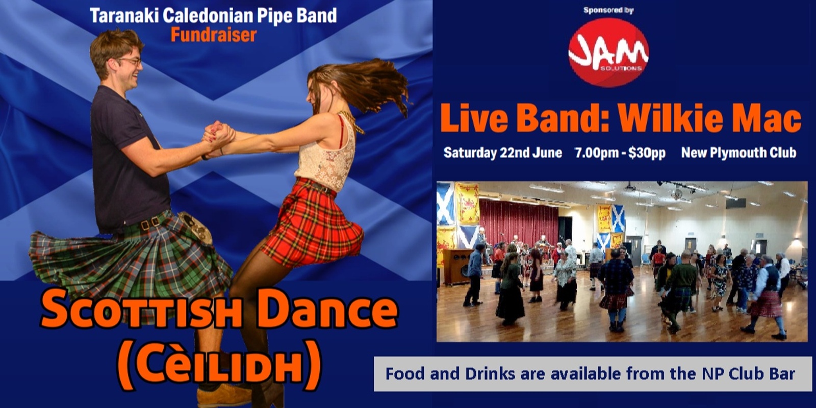 Banner image for Taranaki Caledonian Pipe Band Ceilidh 22 June 2024