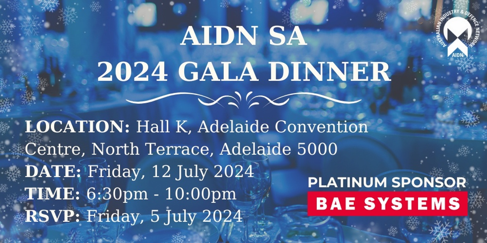 Banner image for AIDN SA Gala Dinner