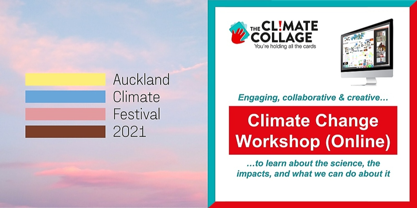Banner image for Auckland Climate Festival 2021 | The Climate Collage *Online* Workshop 2