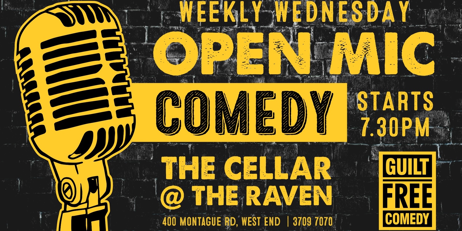 Weekly Wednesday Open Mic Comedy Humanitix