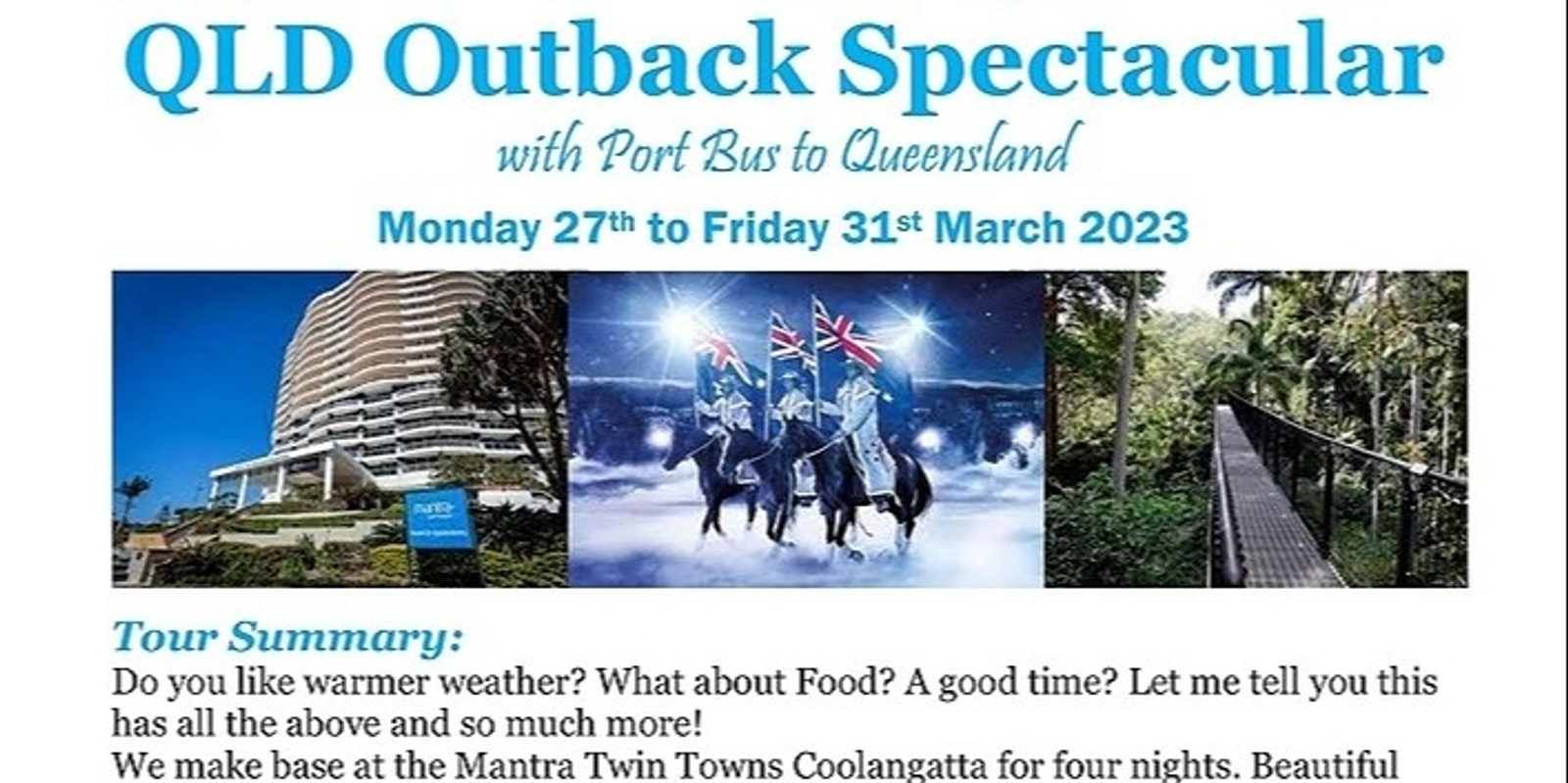 Banner image for QLD Outback Spectacular