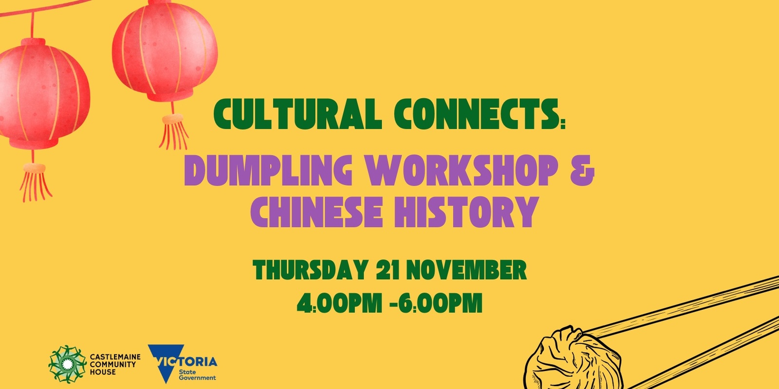 Banner image for Cultural Connects: Chinese Dumplings Workshop