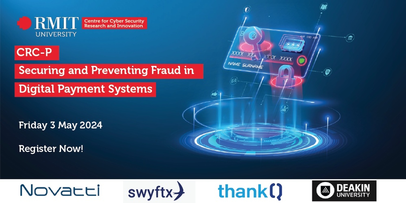 Banner image for Securing and Preventing Fraud in Digital Payment Systems - CRC-P Industry Workshop