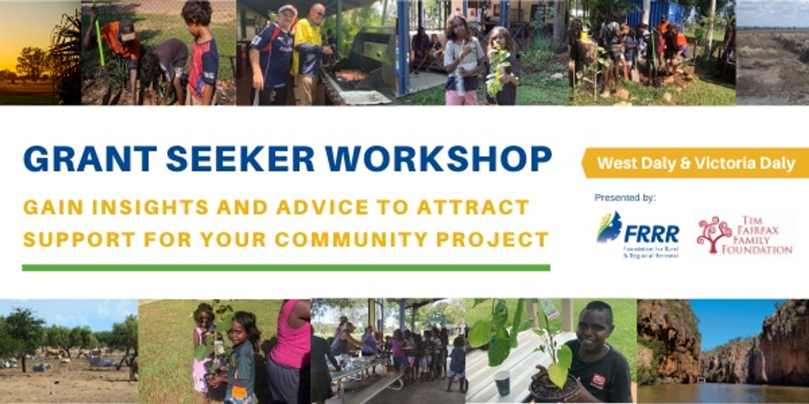 Banner image for West Daly – Victoria Daly Grant Seeker Workshop