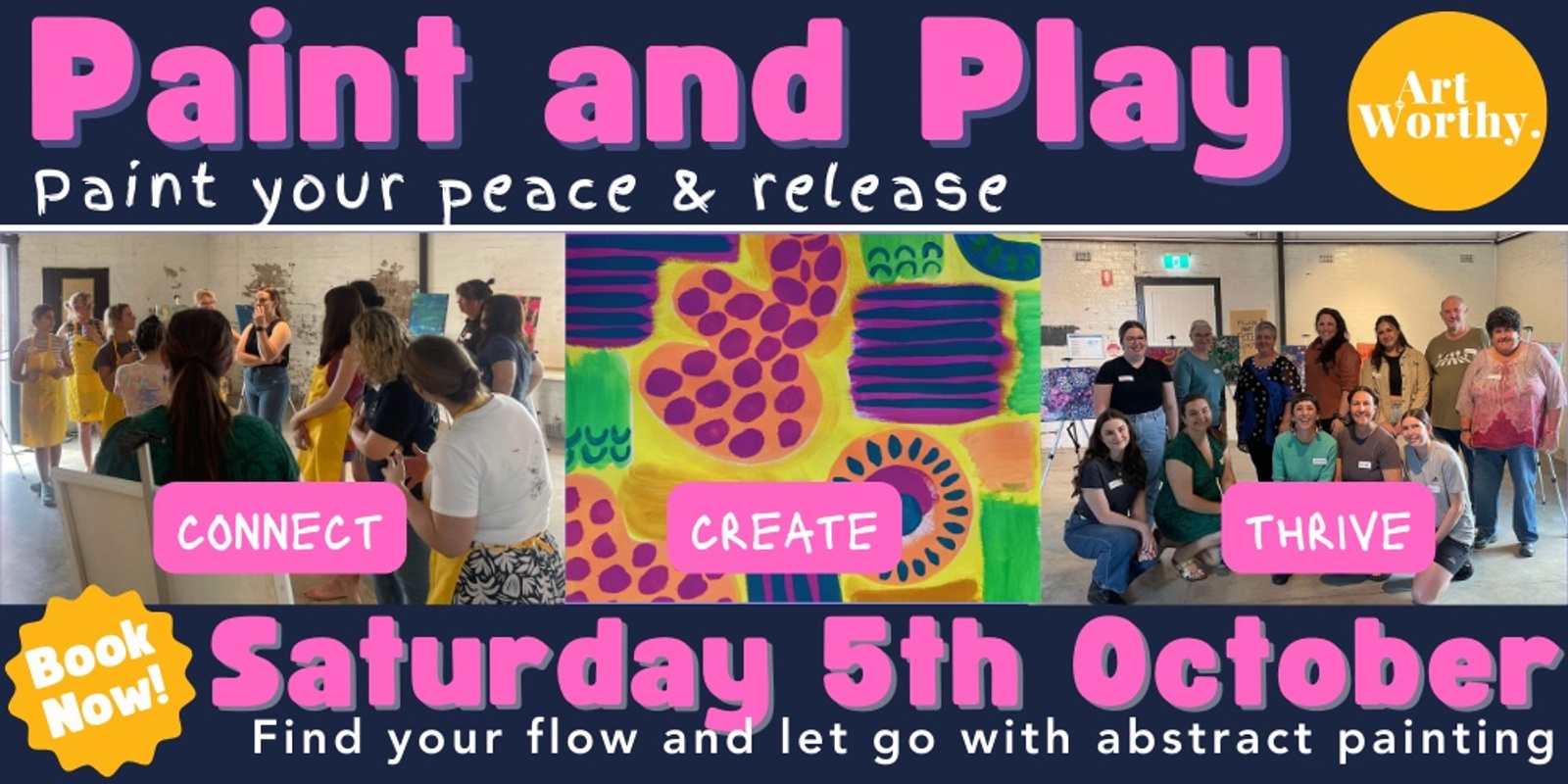 Banner image for Permission to Play - Paint and Play Workshop for Adults