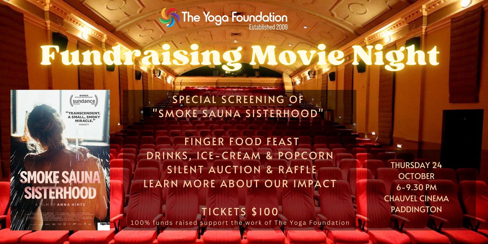 Banner image for Smoke Sauna Sisterhood Fundraising Movie Night