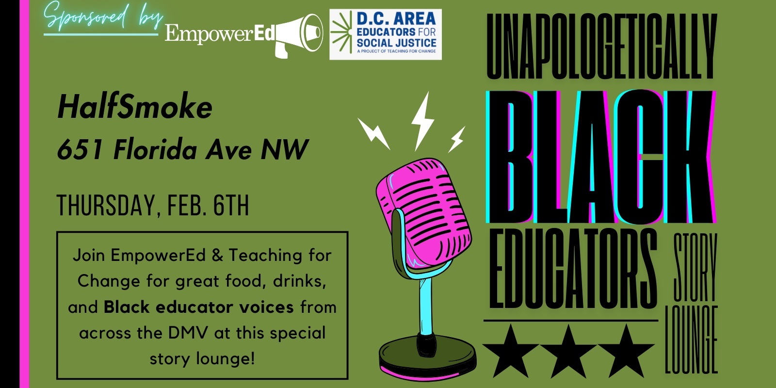 Banner image for Unapologetically Black Educator Storylounge 2025