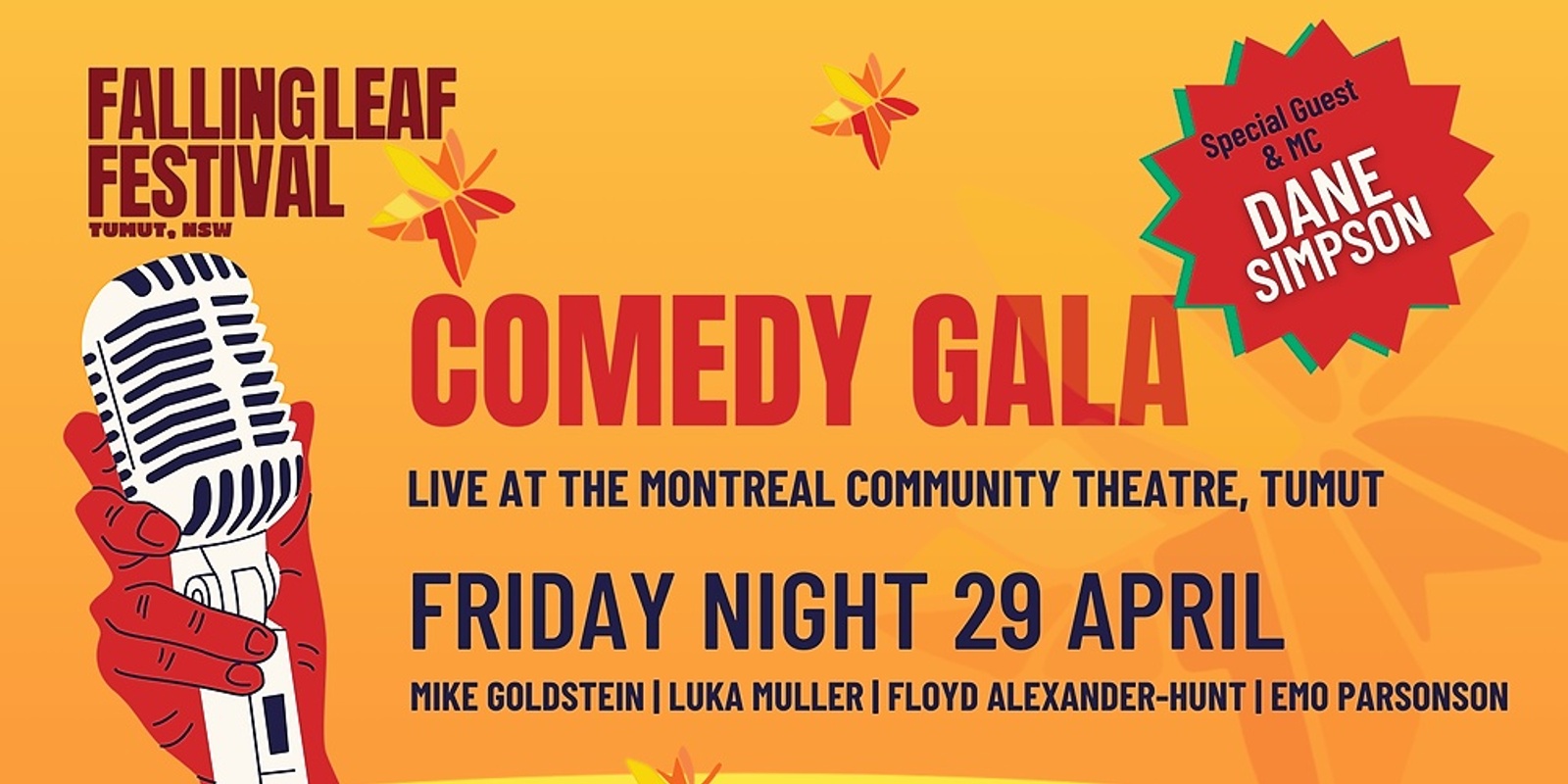 Banner image for Falling Leaf Comedy Gala 2022