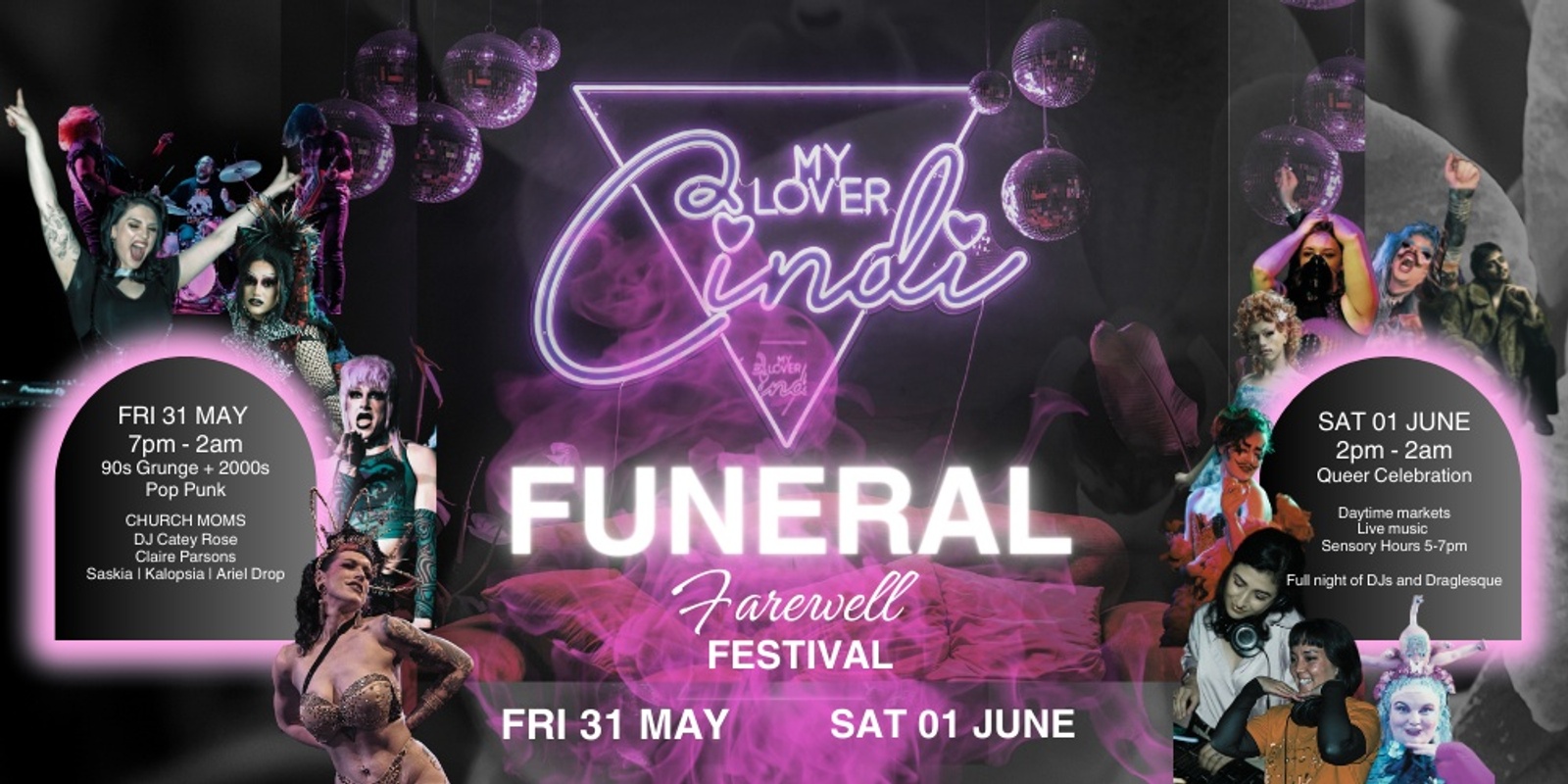 Banner image for Cindi's FUNERAL Festival May 31 and June 1