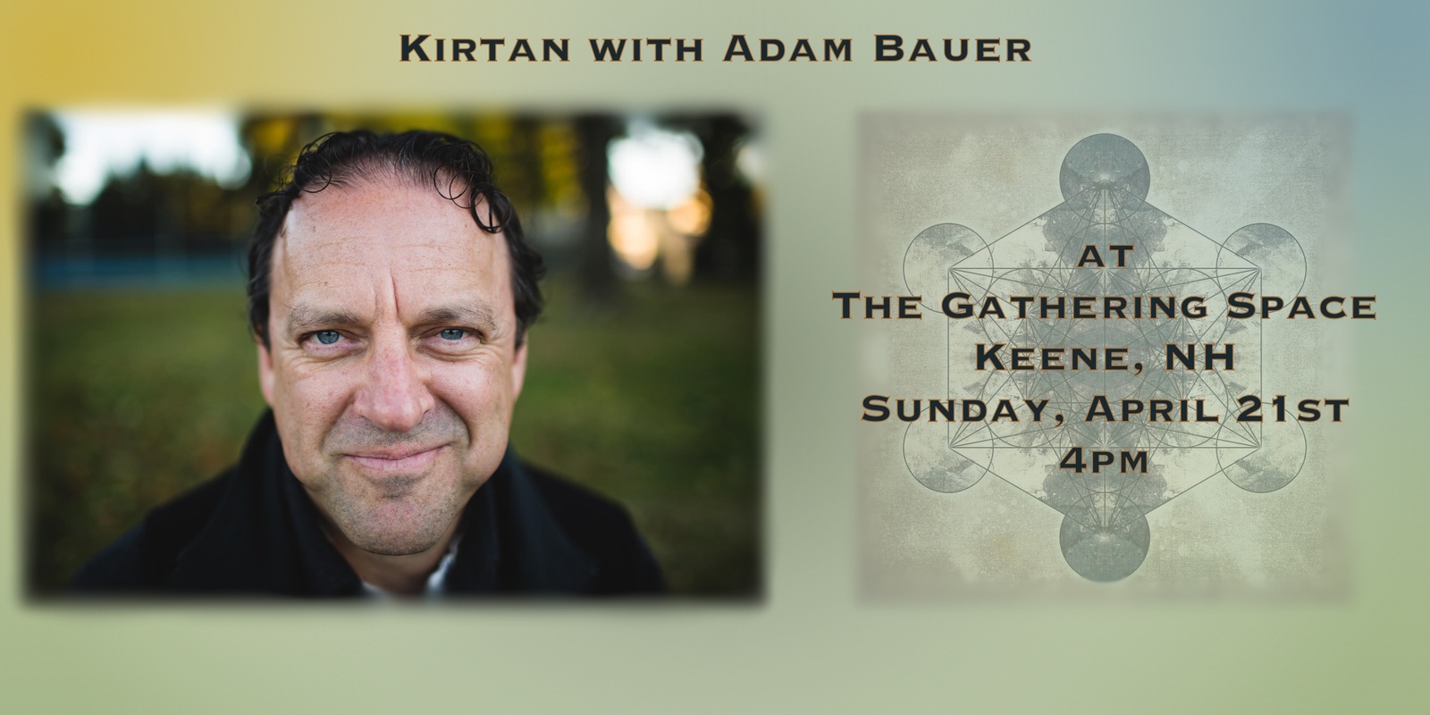 Banner image for Kirtan With Adam Bauer at The Gathering Space